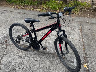 Kids Mountain Bike Black Red
