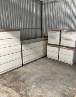 Dresser, Chest and 2 Nightstands (WITHOUT HANDLE) 🚚Fast Delivery 💨