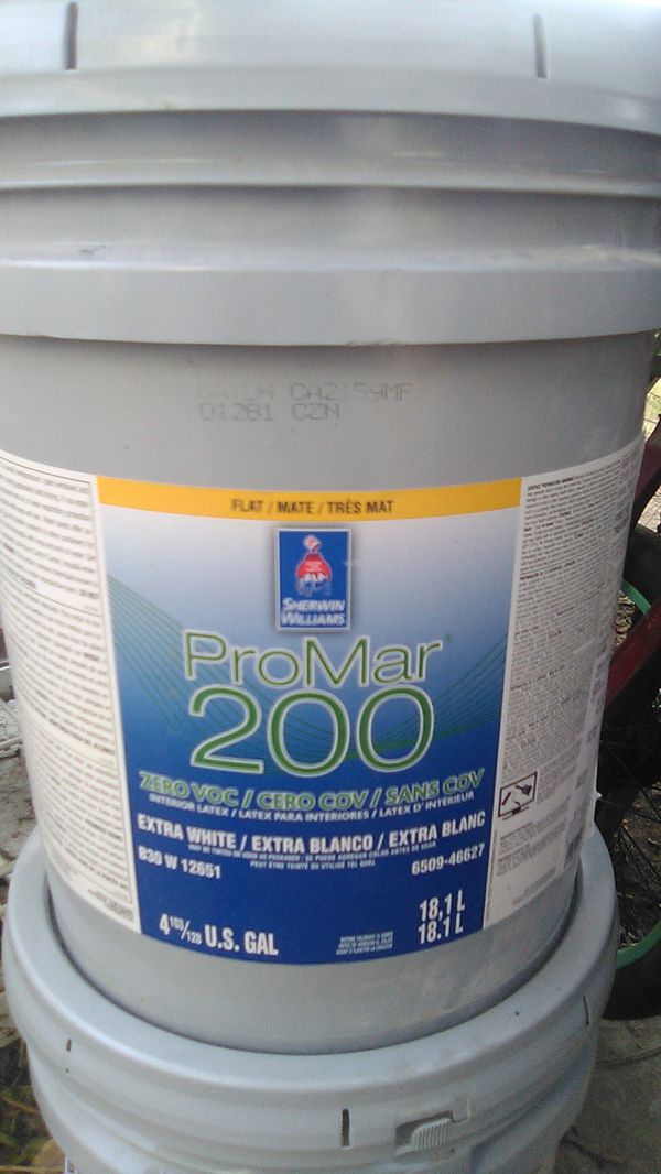SherwinWilliams promar 200 extra White for Sale in