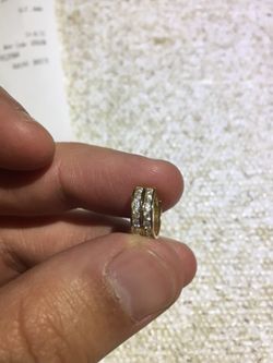 Small loop diamond earrings