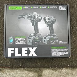 Flex Hammer Drill Impact Drill Combo Kit 