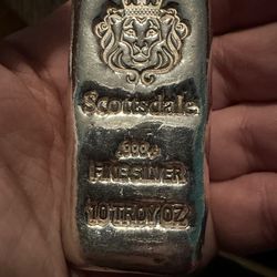 10 Oz Silver Scottsdale Mint Bar