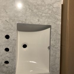 New Bathroom Vanity & Marble Countertop