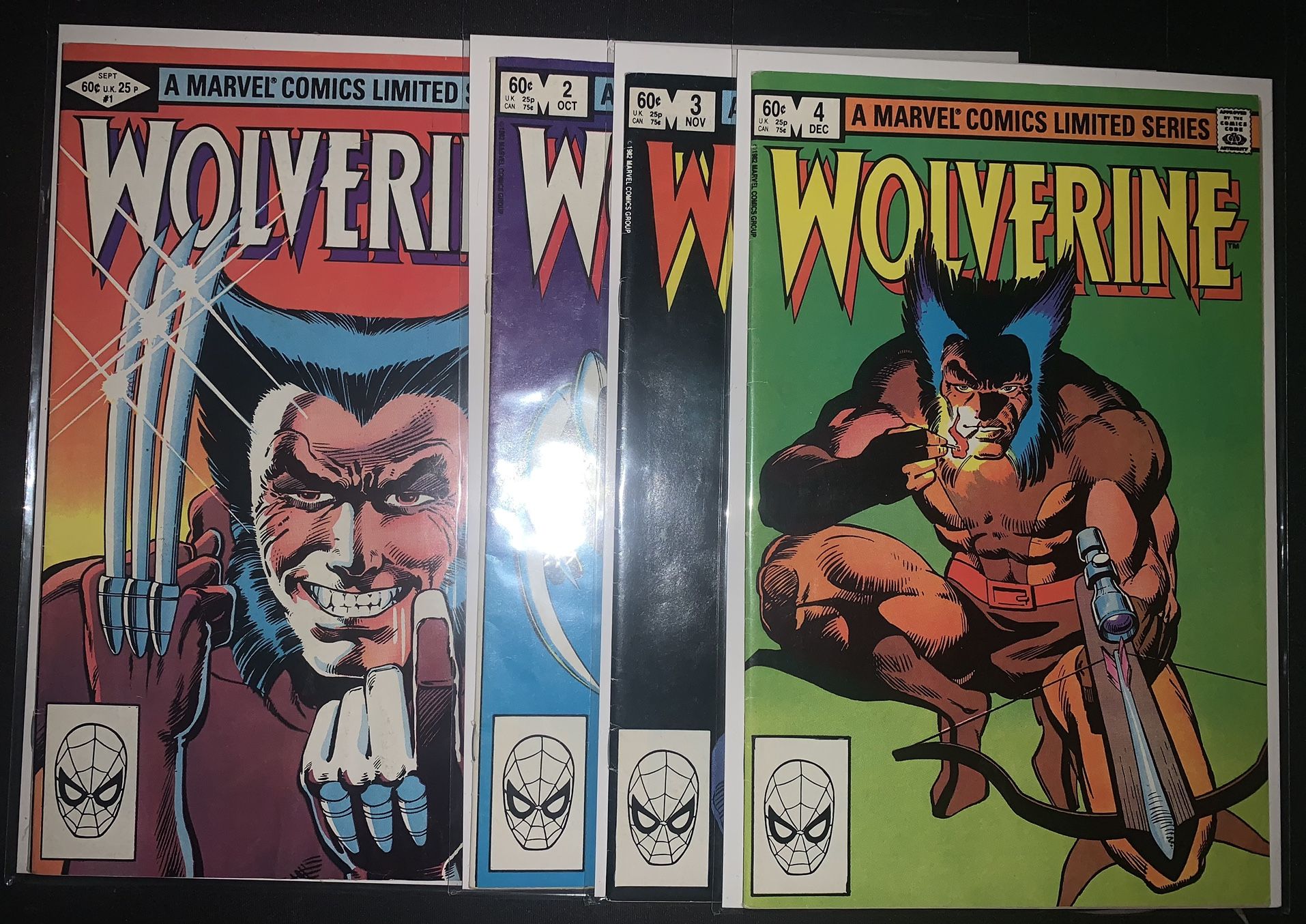 Wolverine 1-4 Comic Books 