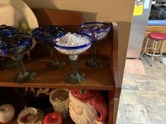 5pc Santa Fe Mexican Margarita Glasses
