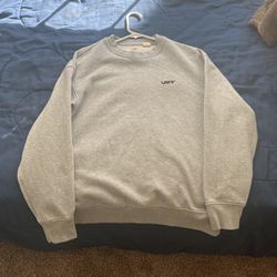 grey levi’s sweatshirt