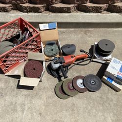 Milwaukee 9" Sander with LOTS of Sandpaper