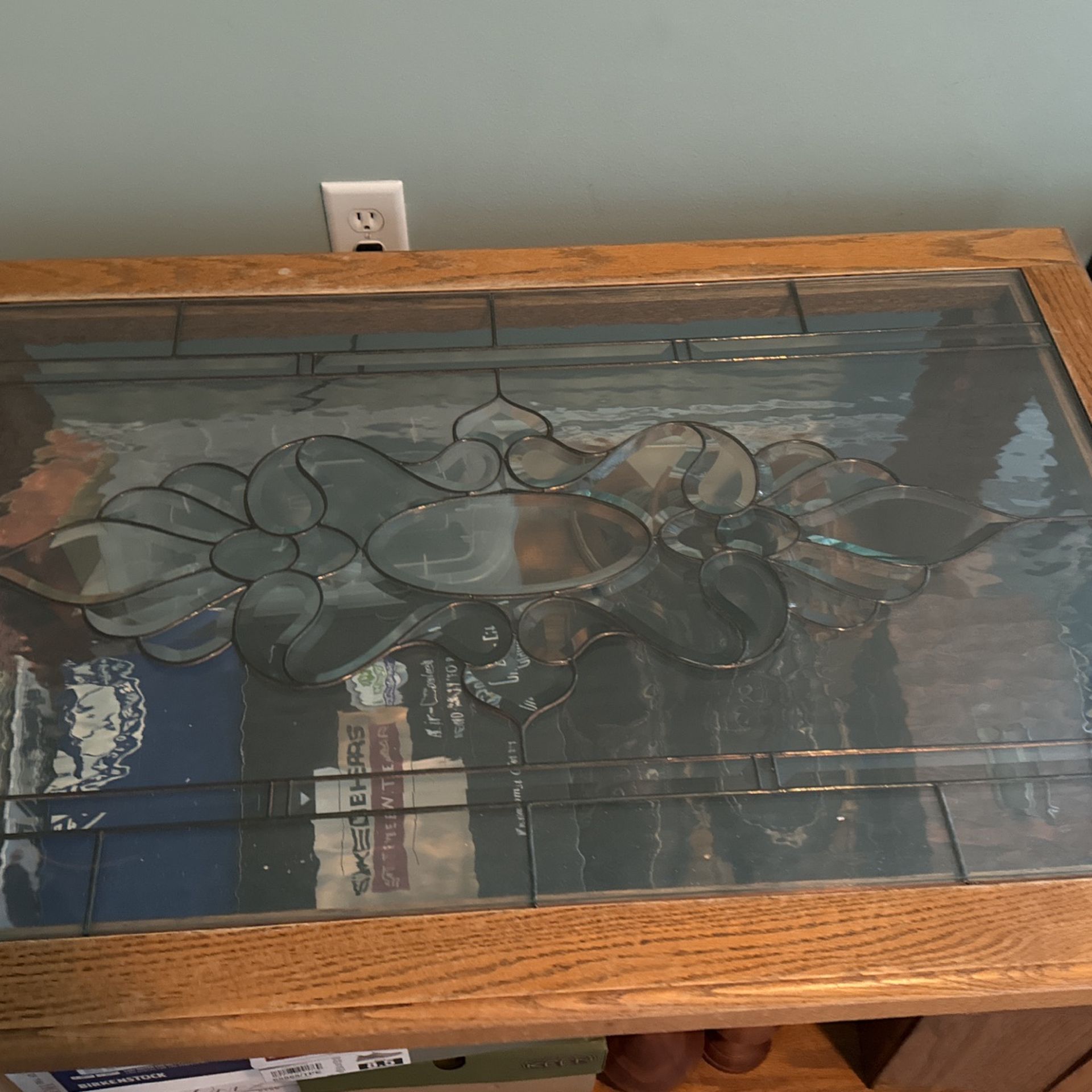 Beveled Glass Coffee Table