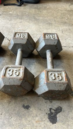 35 pound dumbbells￼