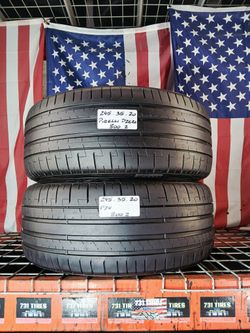🇺🇸 2 GREAT USED TIRES 245/35ZR20 PIRELLI PZERO PZ4 MAX PERFORMANCE SUMMER USED TIRES 245 35 20