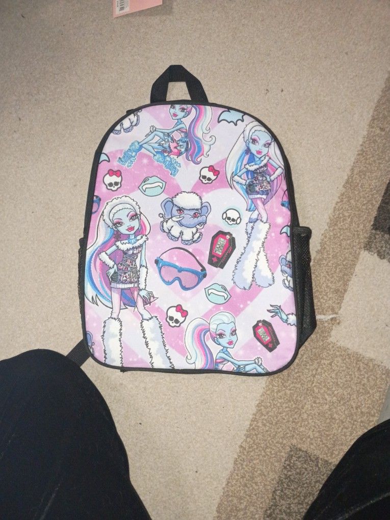 Monster High Abby Abomidable Backpack For School