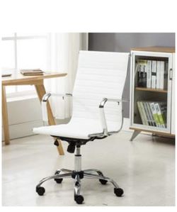 White Ergonomic Highback Office Chair