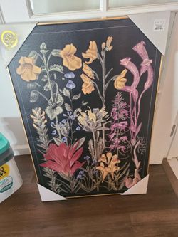 Large framed canvas art