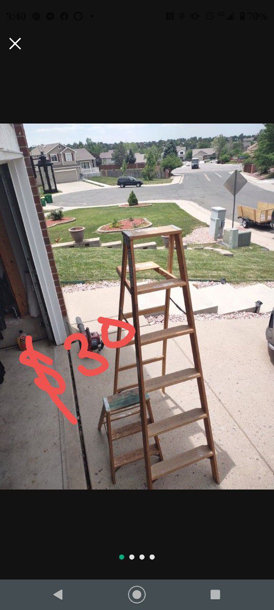 2' & 6' Wooden Ladders