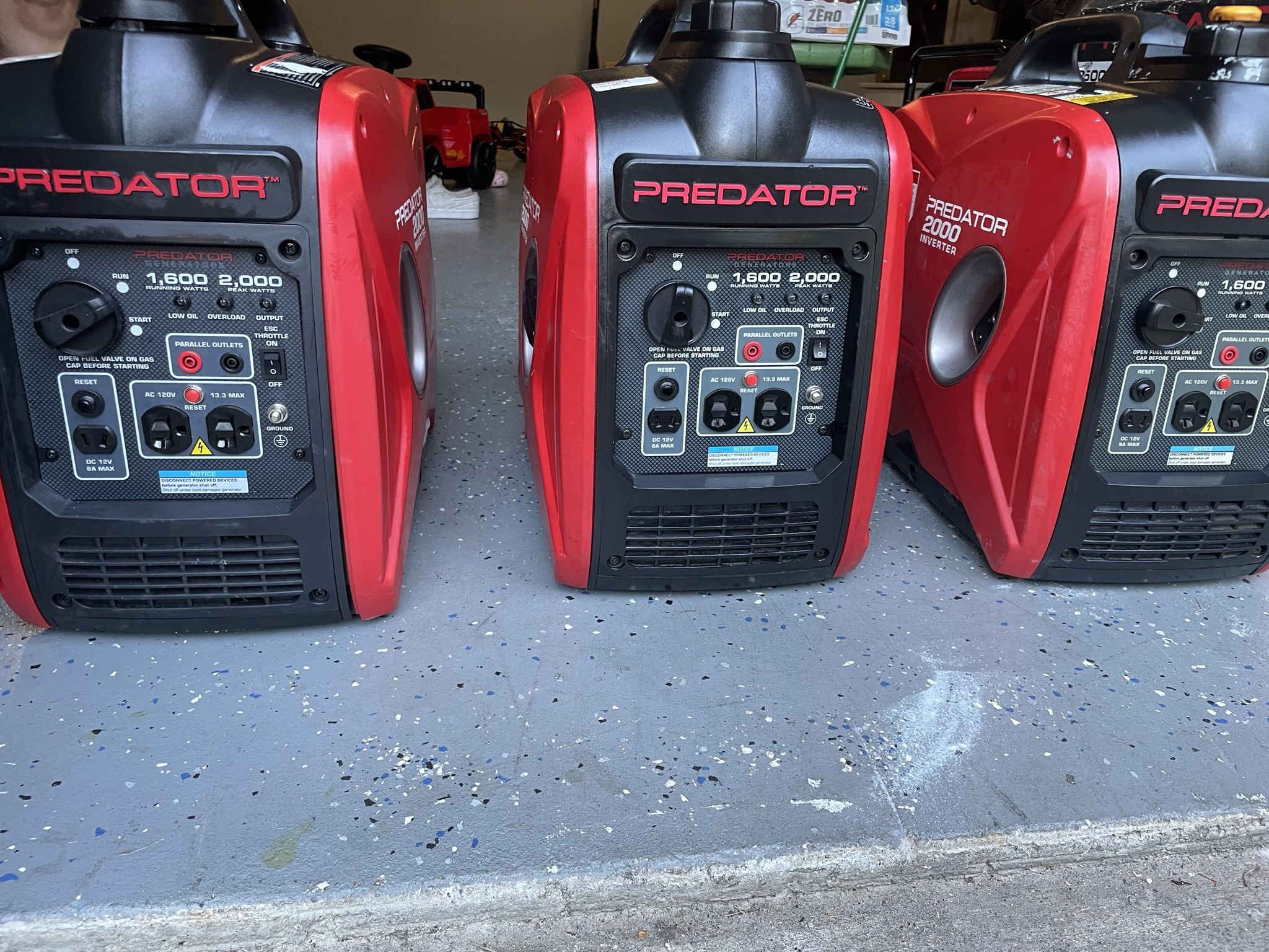 Predator Generators All Sizes Available 2000-9500 Watts’s 200$$ And Up 