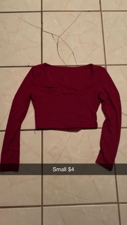 Maroon top