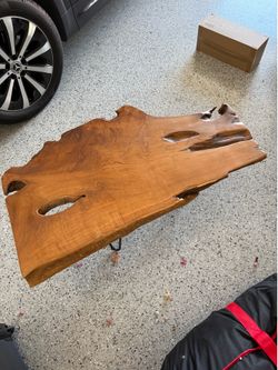 Wood Slab Coffee Table – Solid Wood & Modern Rustic Style