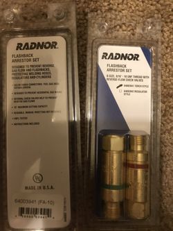 Radnor Flashback arrestor set