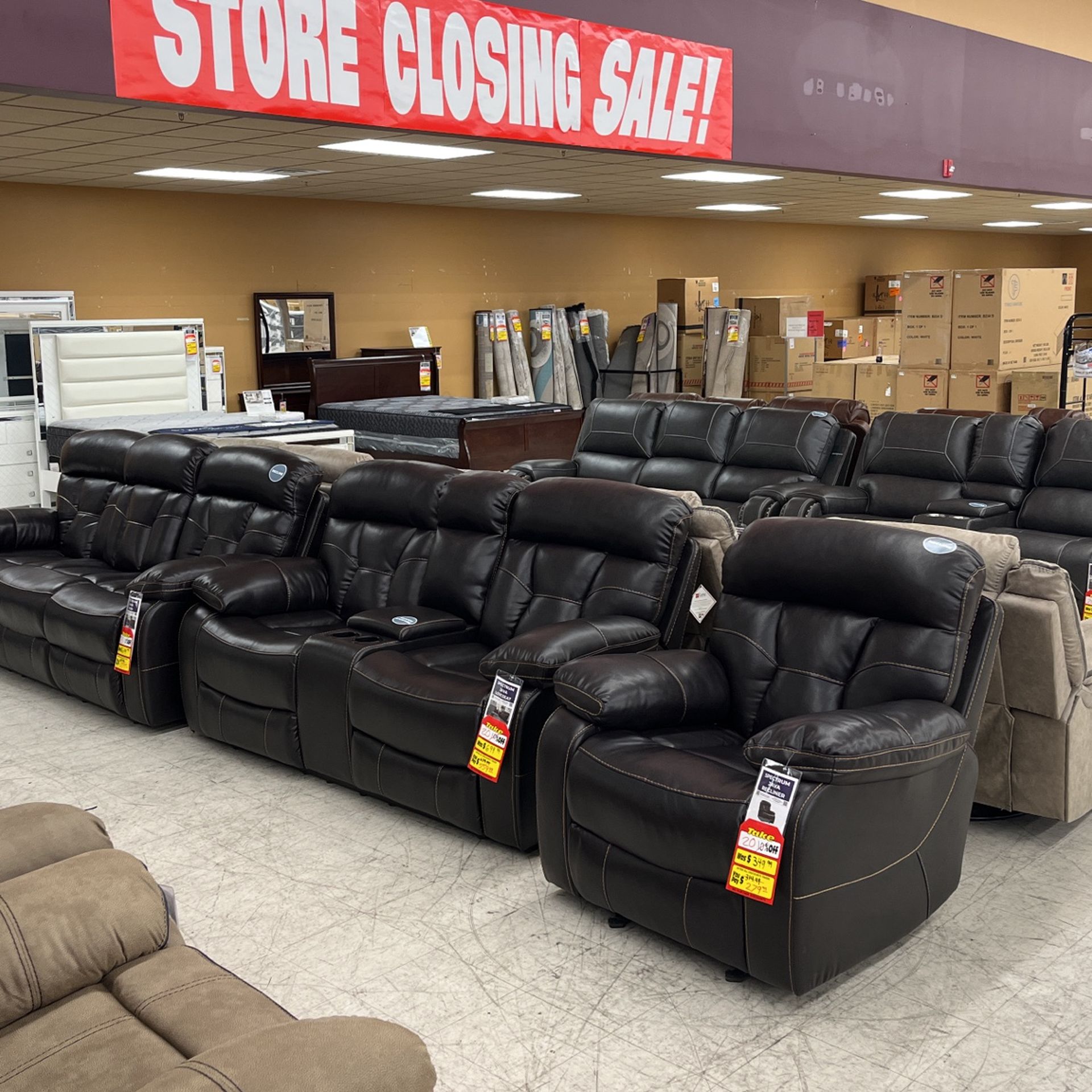 Spectrum Java 3 Pc Reclining Set