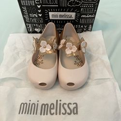 Melissa Girls Mini Ultragirl Flower II Ballet Flat Size 9