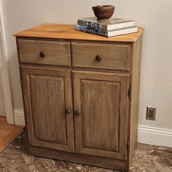 Vintage Solid Wood Cabinet/ Side Table/ Night Stand