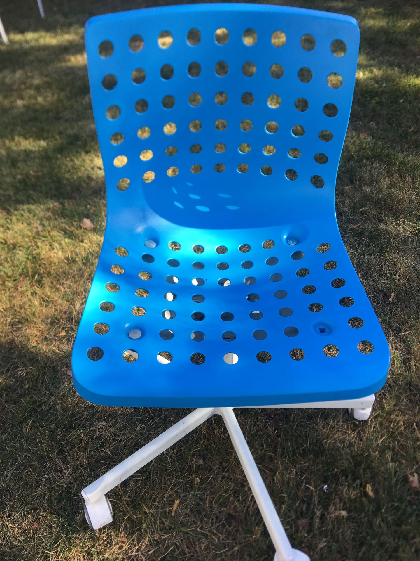 Ikea Skalberg Blue and White Desk Chair