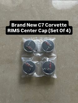 Brand New C7 Corvette Rims Center Cap (Set Of 4)
