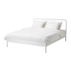 IKEA White Metal Bed Frame - FULL