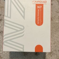 CAPOXO N7 White Wireless Earbuds