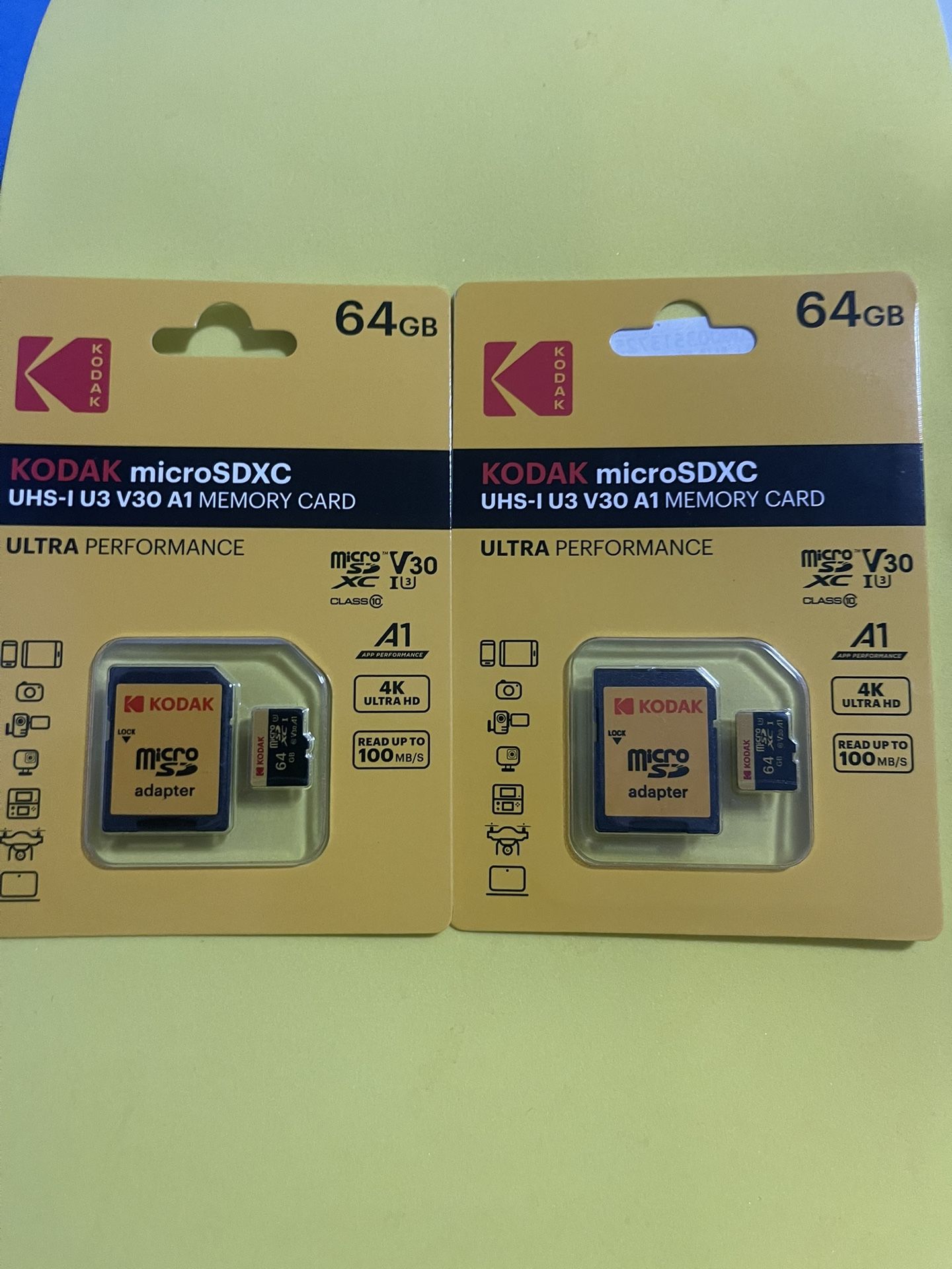 2 64GB Kodak micro SD Cards