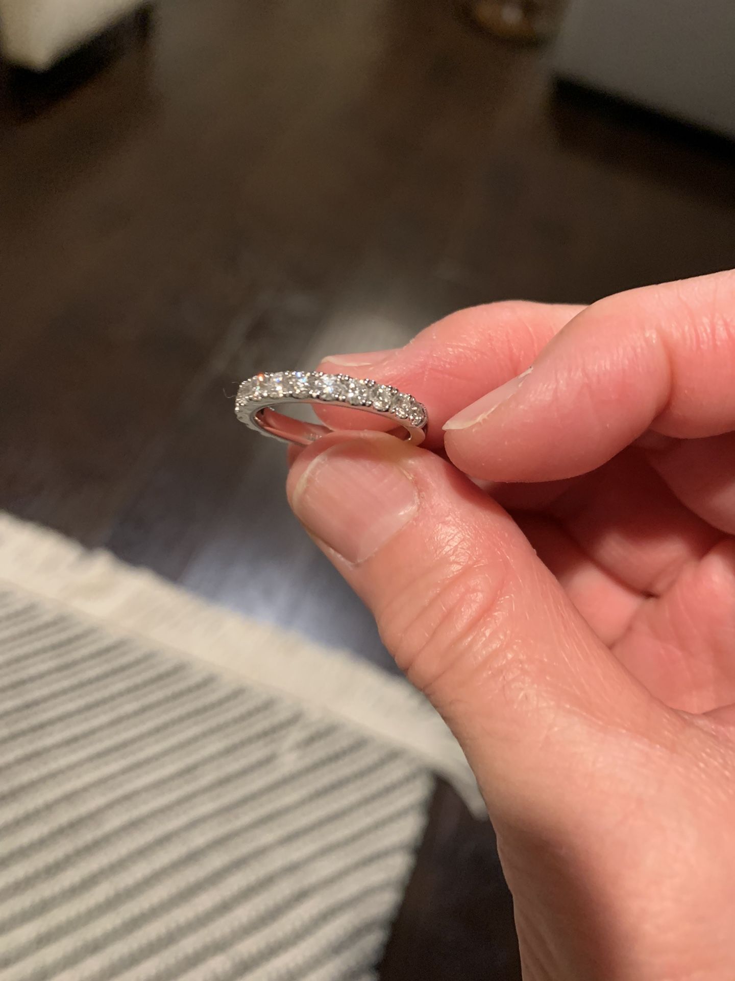 Diamond White Gold Band