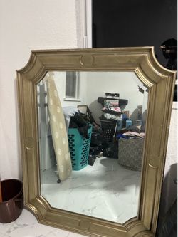 Gold Large framed Mirror