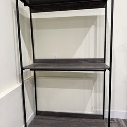47 in Rustic Gray Wood Closet System Walk-in Closet With 1-Shelf