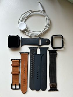 Iwatch/Apple Watch 7 with case, bands, and charger