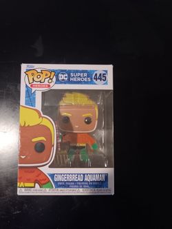 Funko Pop DC Super Heroes Gingerbread Aquaman #445 Vinyl