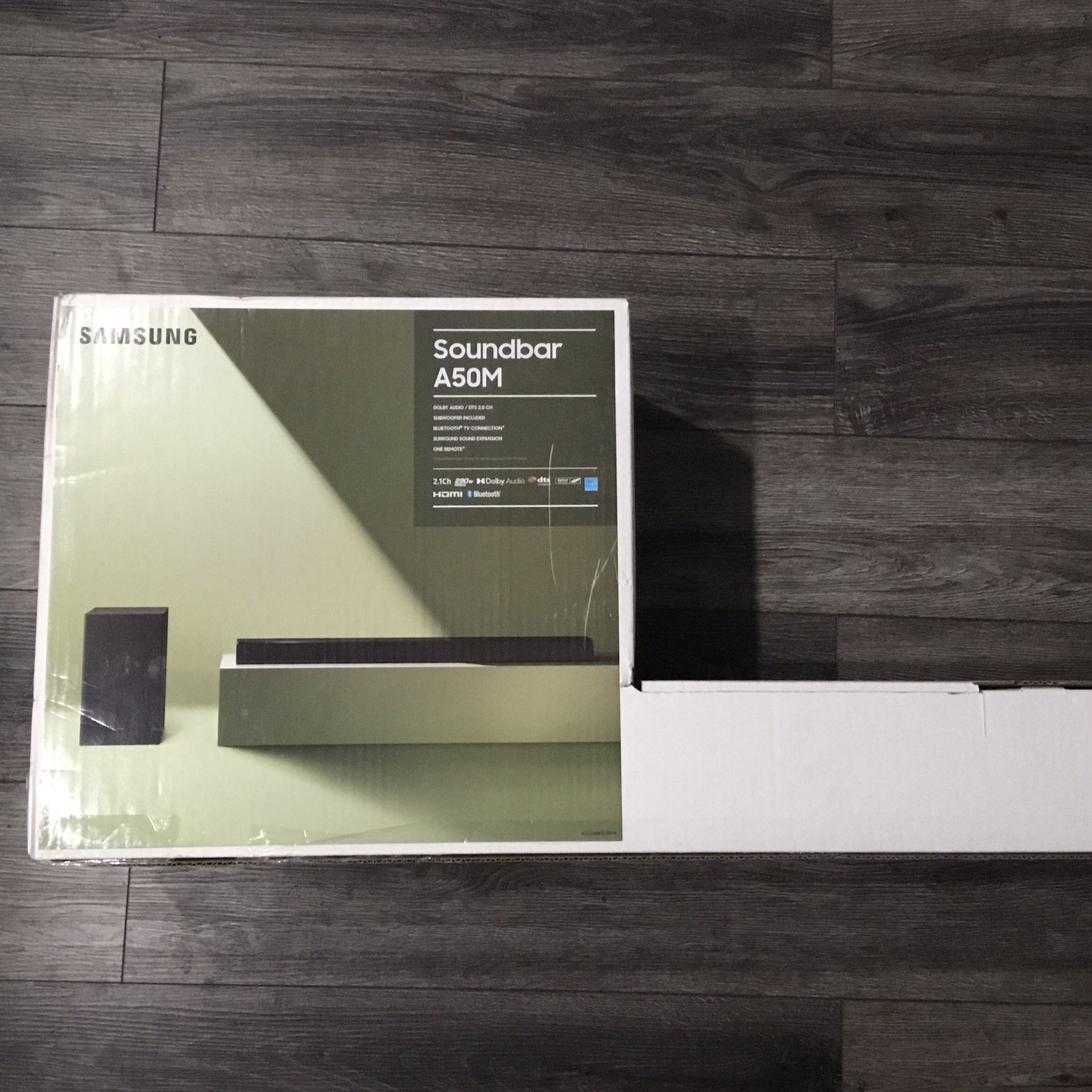 SAMSUNG HW-A50M 2.1 Channel Soundbar with Wireless Subwoofer and Dolby Audio