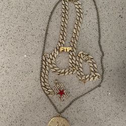 Iced Out Cuban/ FTP Ring/ RG Pendant