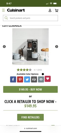 Brand New . Cuisinart Brew And Grind  Rare.