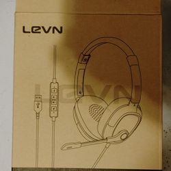 Leaven USB Headphones Noise Canceling For Pc