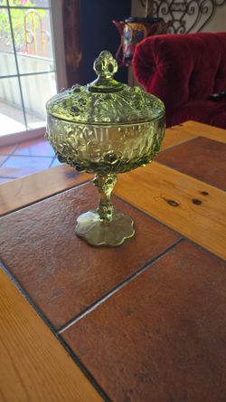 Glass trinket jar