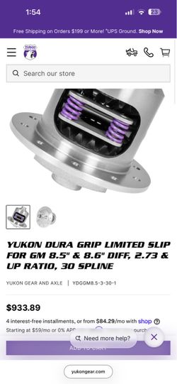 Yukon Dura Grip Limited Slip Differential GM 8.5"/8.6"