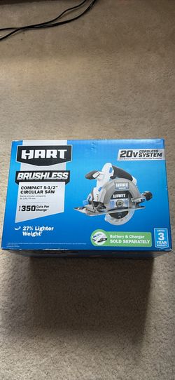 HART 20V Brushless Compact 5‑1/2” Circular Saw – Tool Only – New in Box