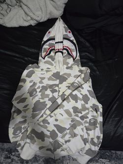 Glow In The Dark White Bape Hoodie