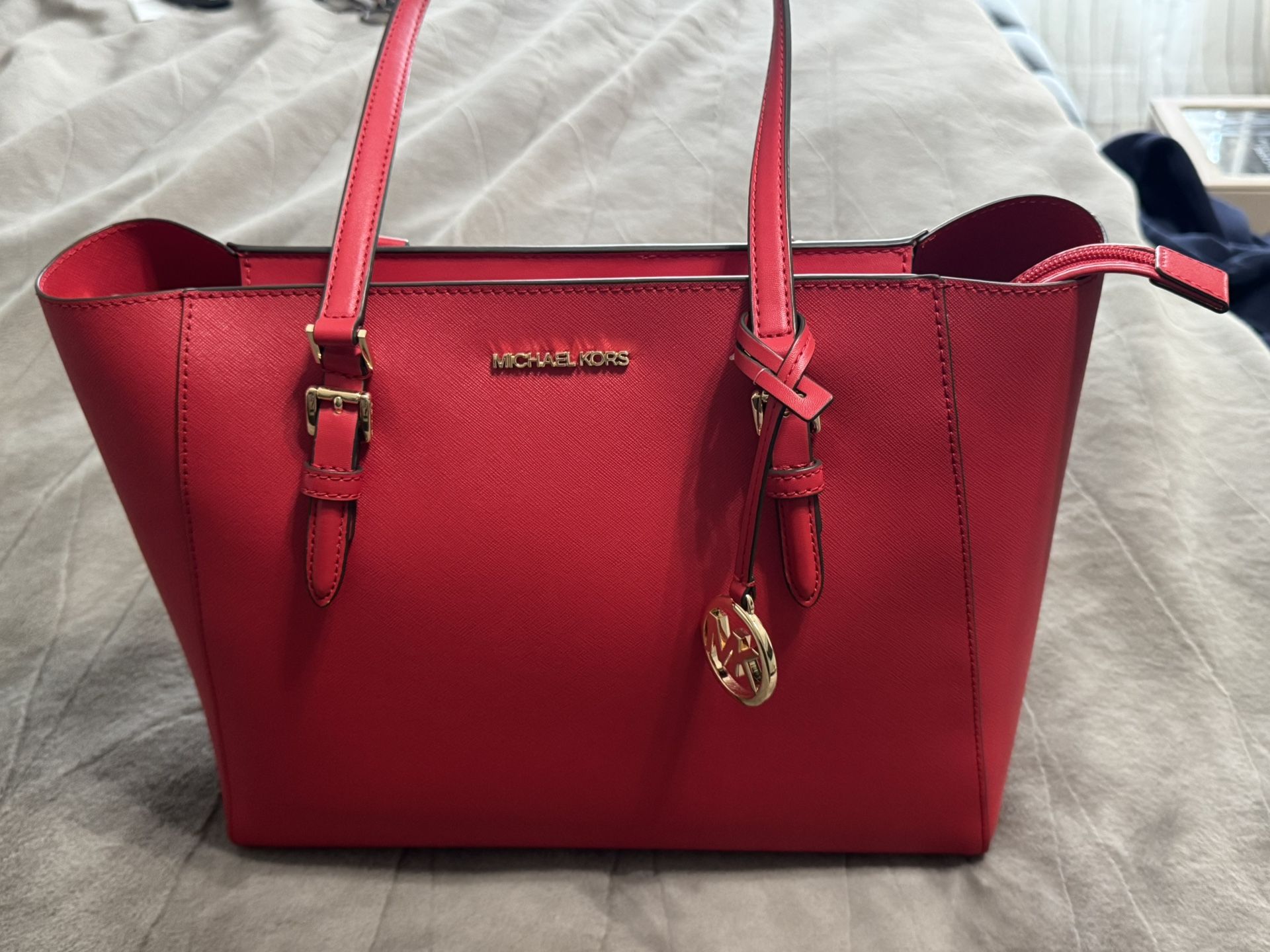 Red Michal Kors Tote