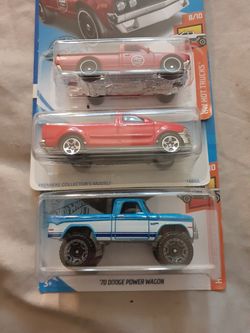 Hot Wheels truck lot of 3