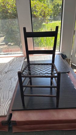 Antique rawhide chair