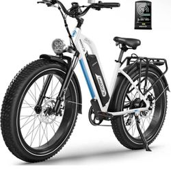 MULTIJOY Electric Bike for Adults,Upgraded 48V 20Ah Removable Battery,750W Powerful Motor & 26'' Kenda Fat Tire Electric Bicycle with Aluminum Rack Sn
