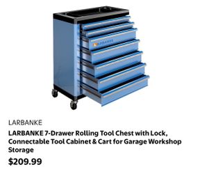 Rolling tool chest with lock