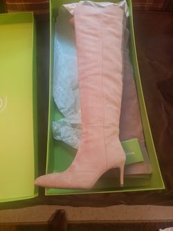 Sam Edelman Ursula Warm Oat Suede Boots, Size 6.5