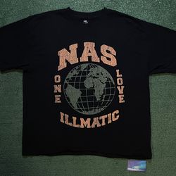 Nas one love illmatic black tee